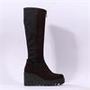 Marco Moreo Liege Front Zip Knee High - Brown Suede